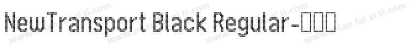 NewTransport Black Regular字体转换